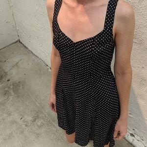 Polka Dot Bow Back Mini Dress